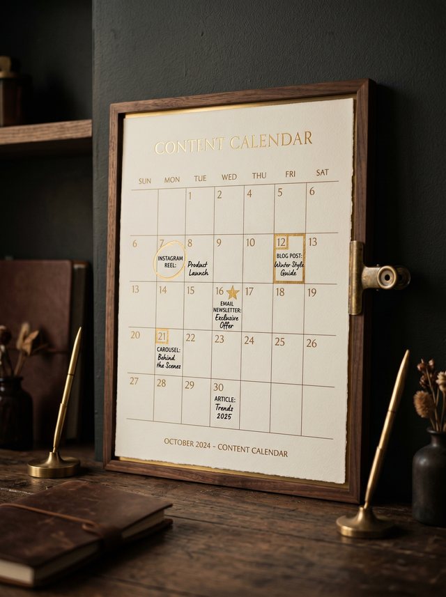 Content calendar