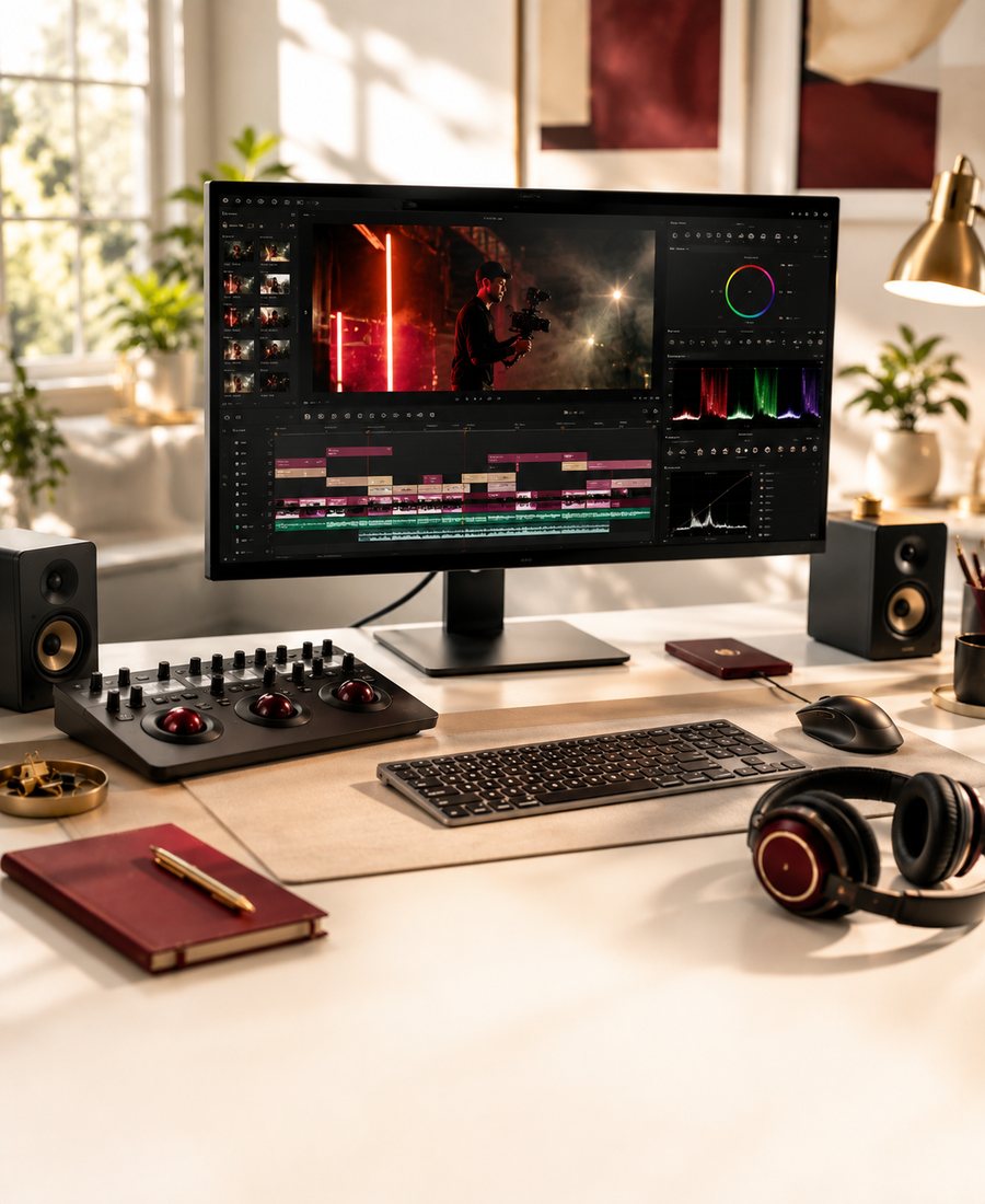 Post-production — editing timeline